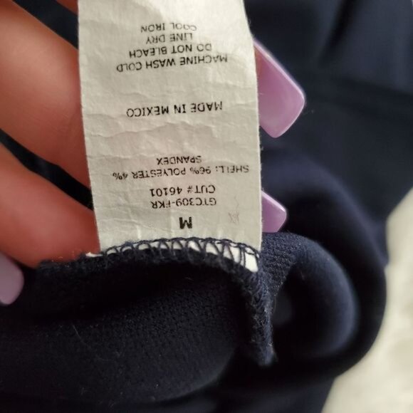 Anthropologie Green Envelope Women's Size M Blue Textured Back Zip Bell Sleeve - Picture 10 of 11